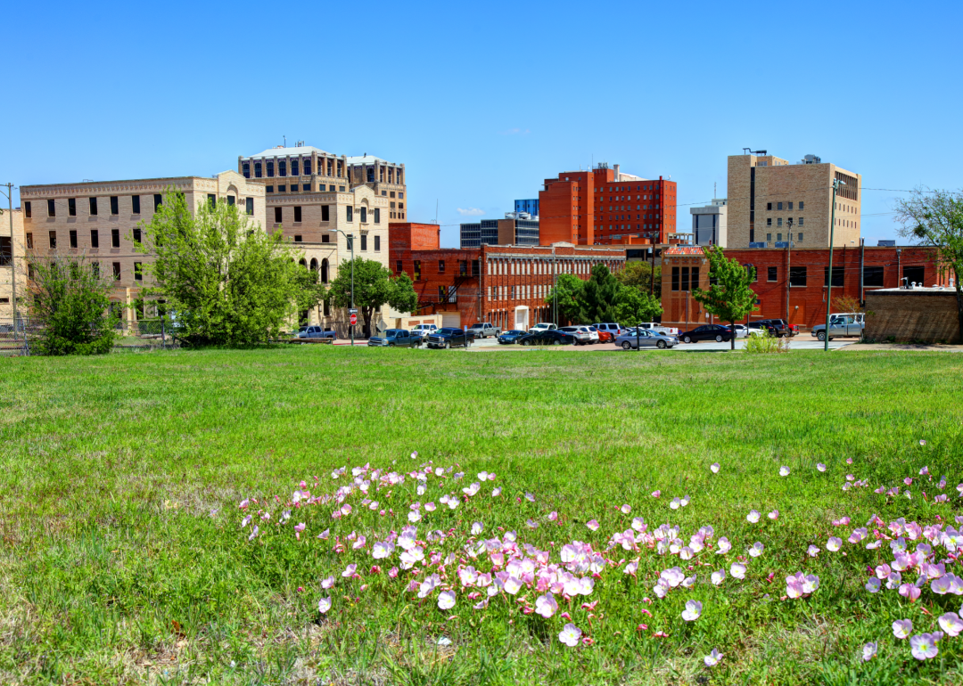 Buildings in downtown Wichita Falls Texas