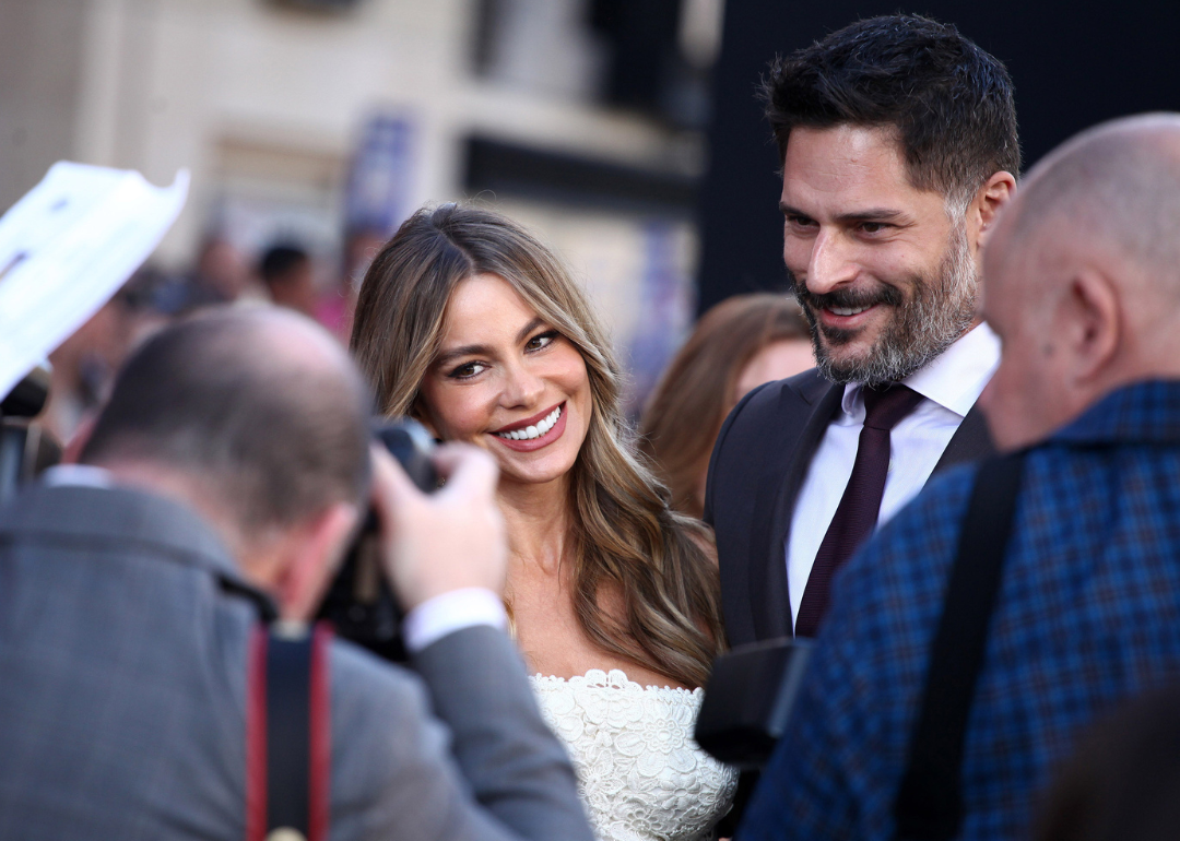 Sofia Vergara and Joe Manganiello attend movie premiere.