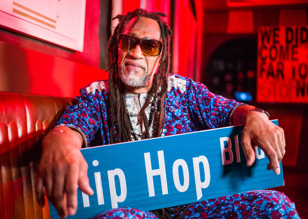 DJ Kool Herc poses for photo.
