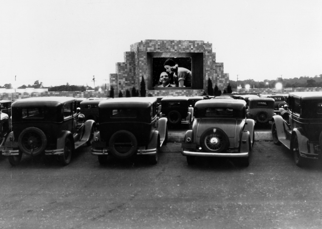 Camden Drive-in theatre in 1933.