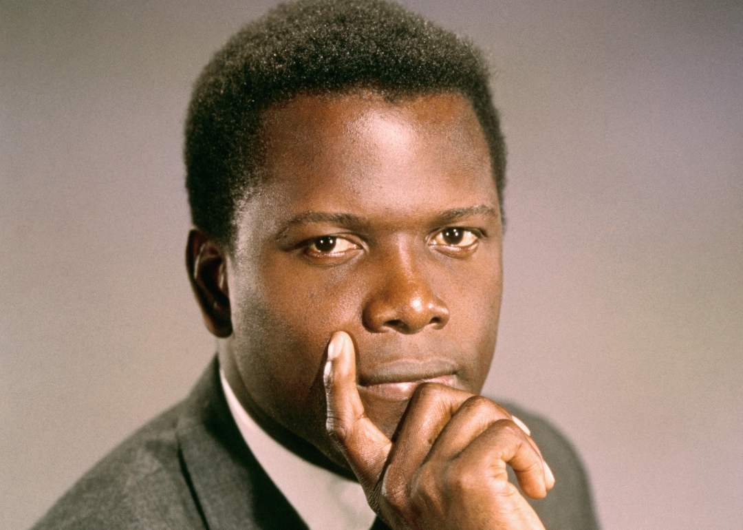 Portrait of Sidney Poitier.
