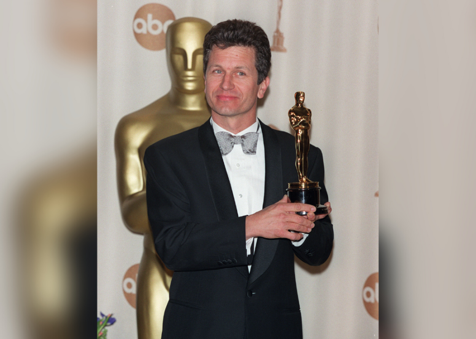 Rick Heinrichs poses with Oscar
