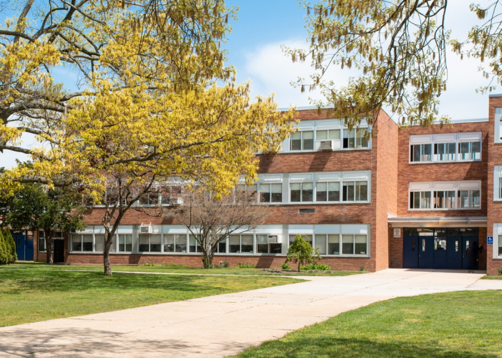 Exterior of public school building