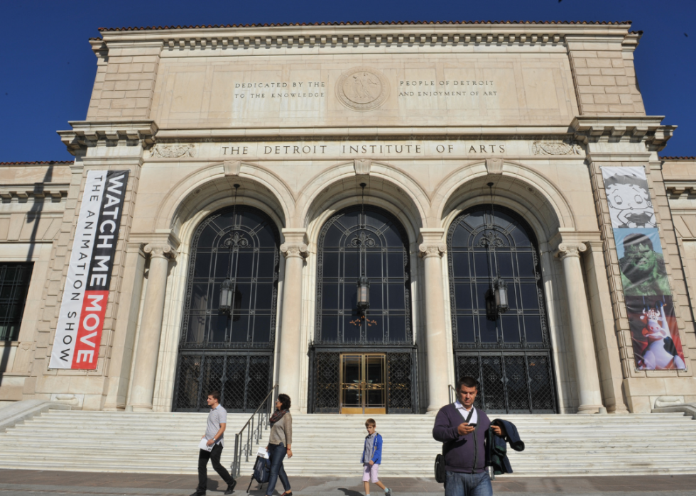 Entrance to the Detroit Institute of Arts
