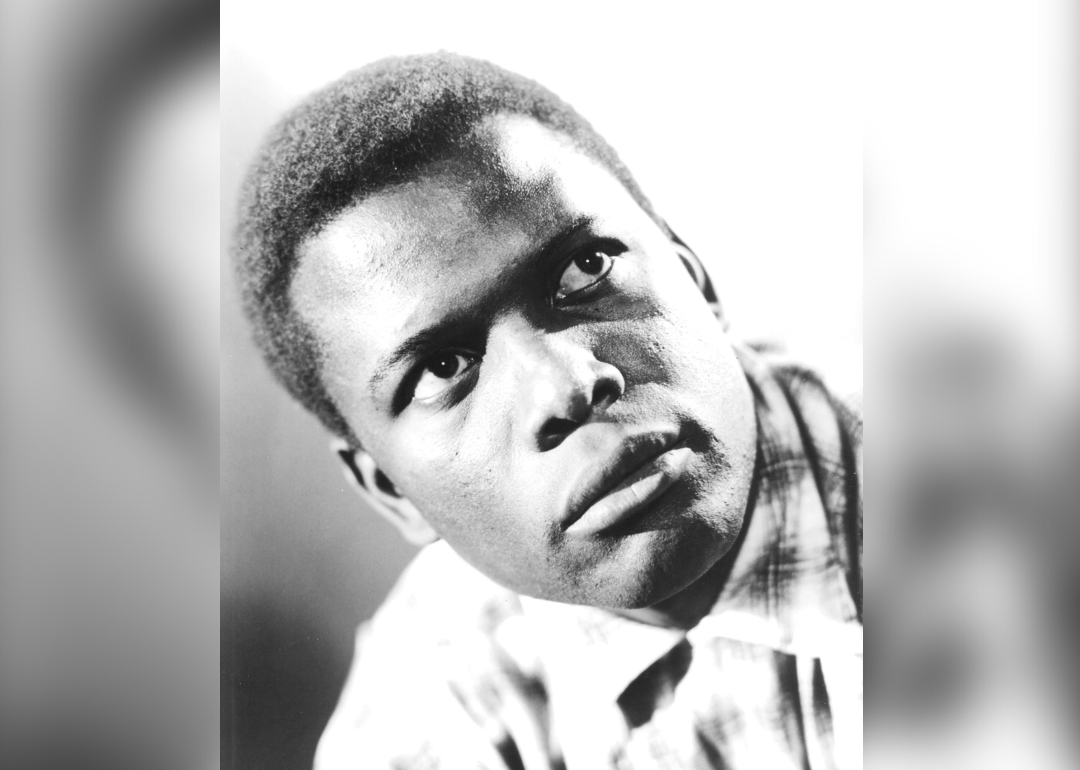 Portrait of Sidney Poitier.
