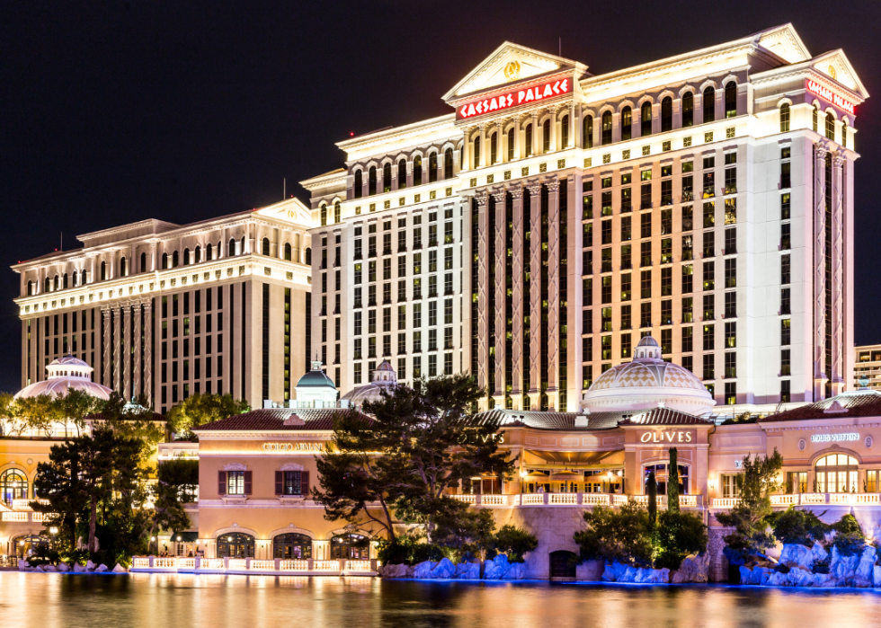 Exterior of Caesars Palace Hotel in Las Vegas