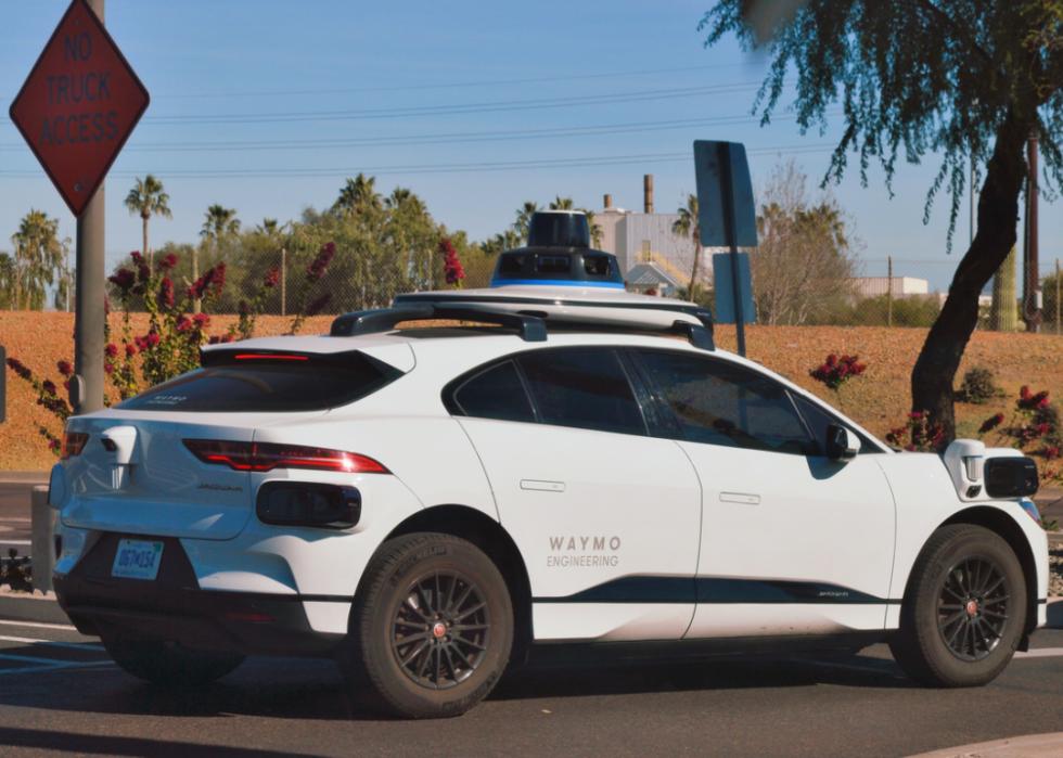 Waymo self driving car test.