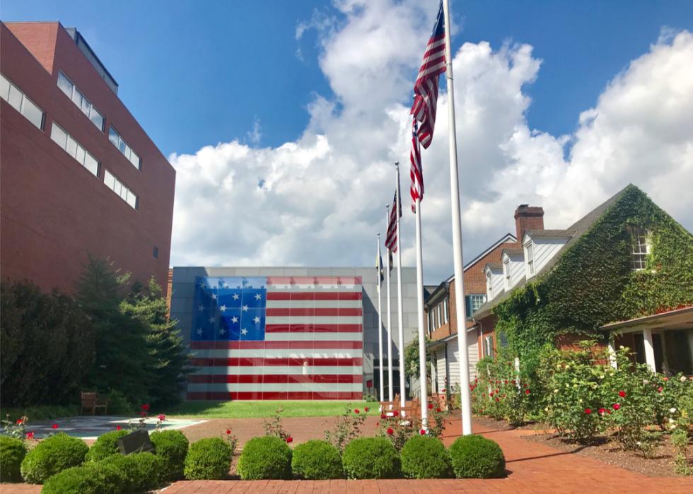 Photo of the Star-Spangled Banner Flag House on a sunny day