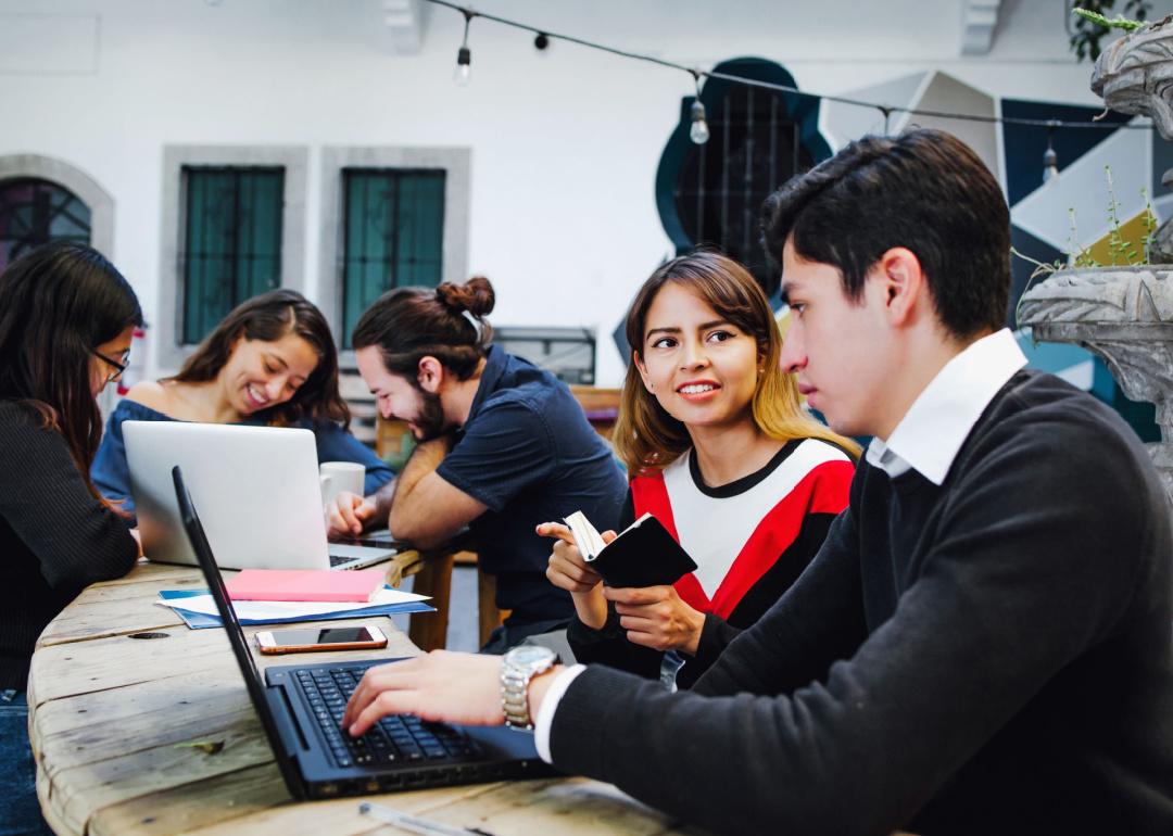 University of Mexico students working on project