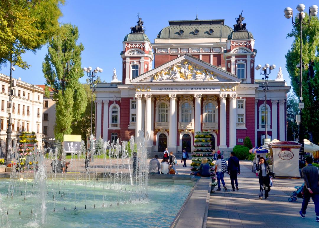 The Ivan Vazov National Theatre in Sofia.