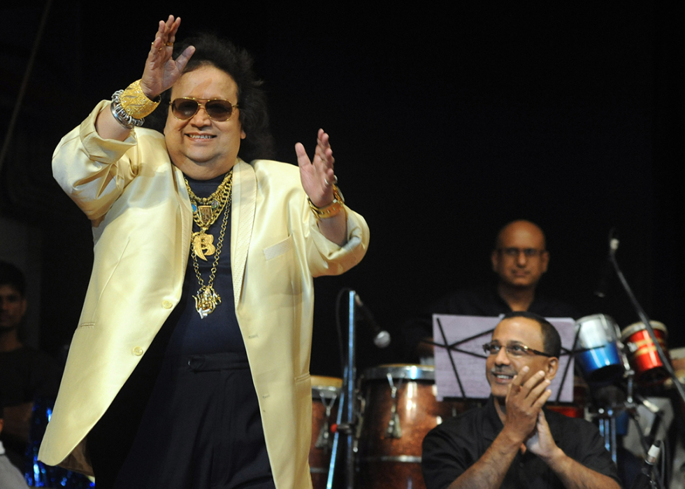 Bappi Lahiri attends concert.
