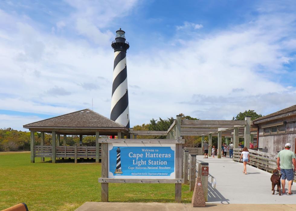 Light house and walking trail.