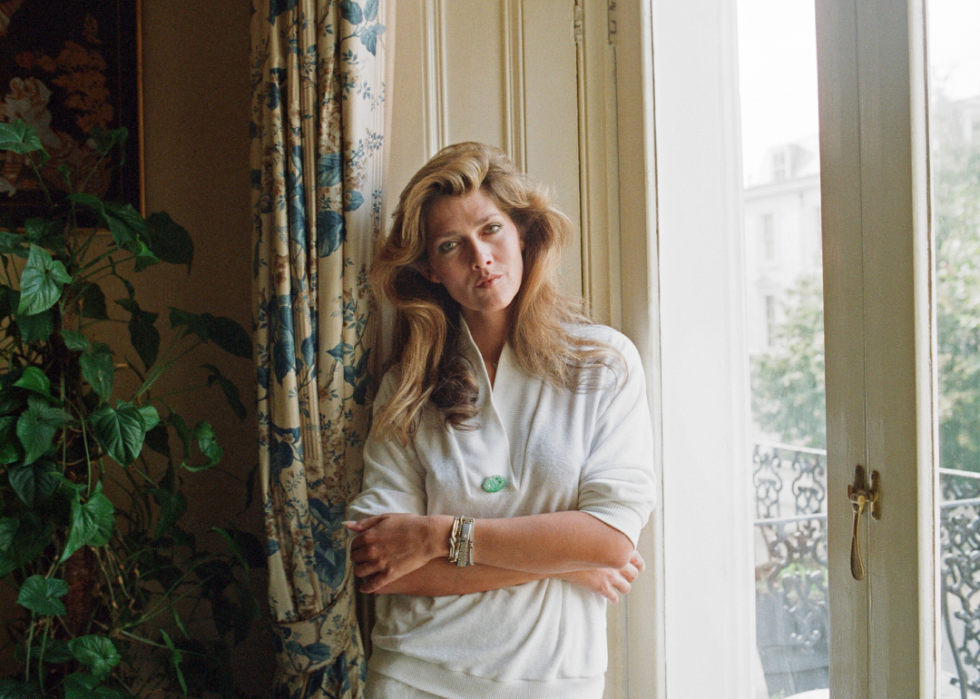 Caroline Cossey poses for portrait.