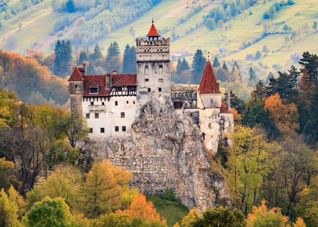 Castle Bran in autumn.