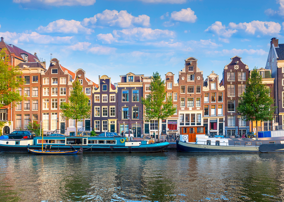 View of the historic city center of Amsterdam.