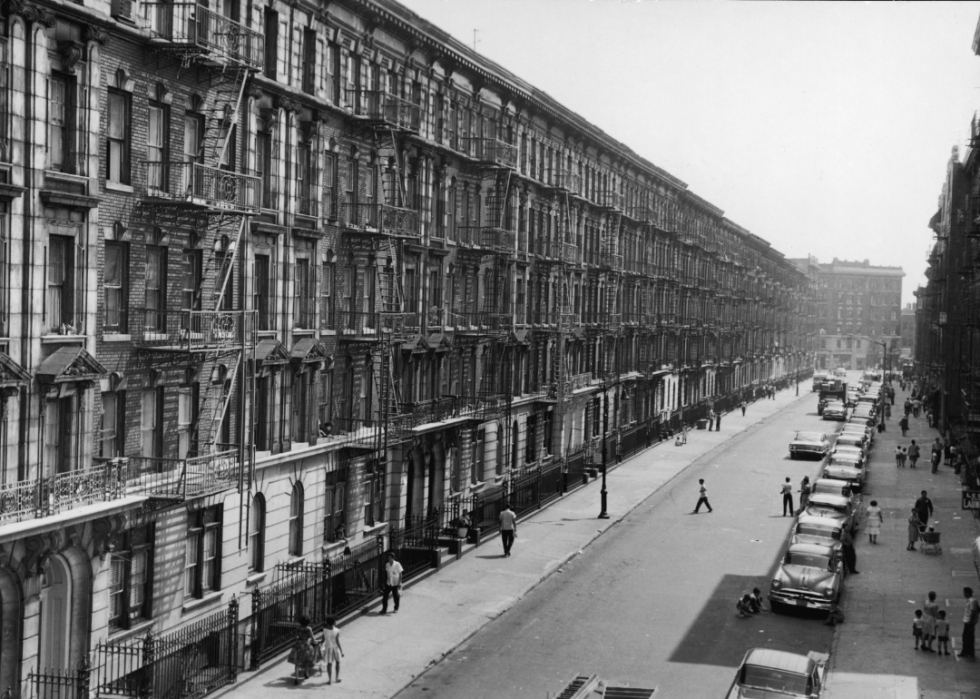 Apartment buildings in the Bronx