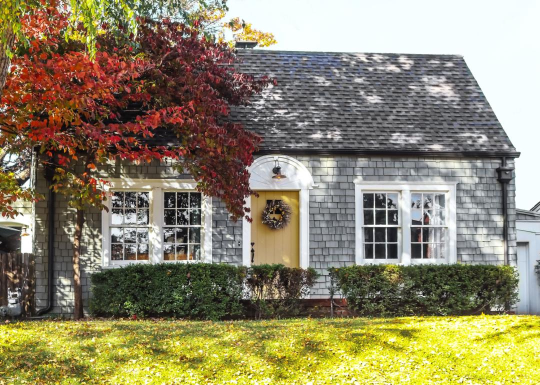 Cape Cod shingle cottage.