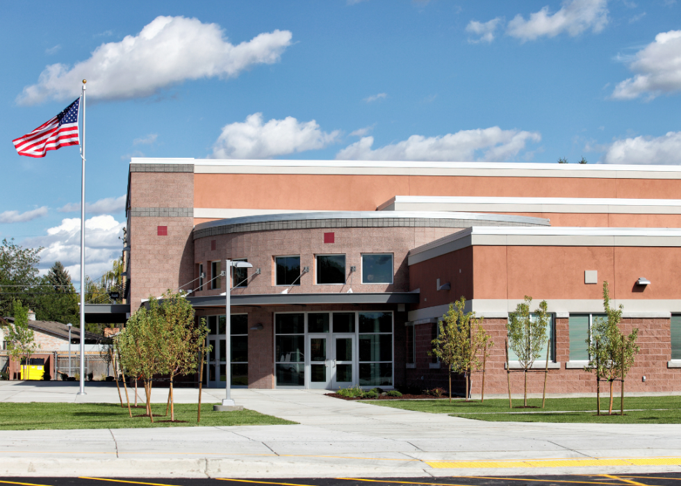 Exterior of public school building
