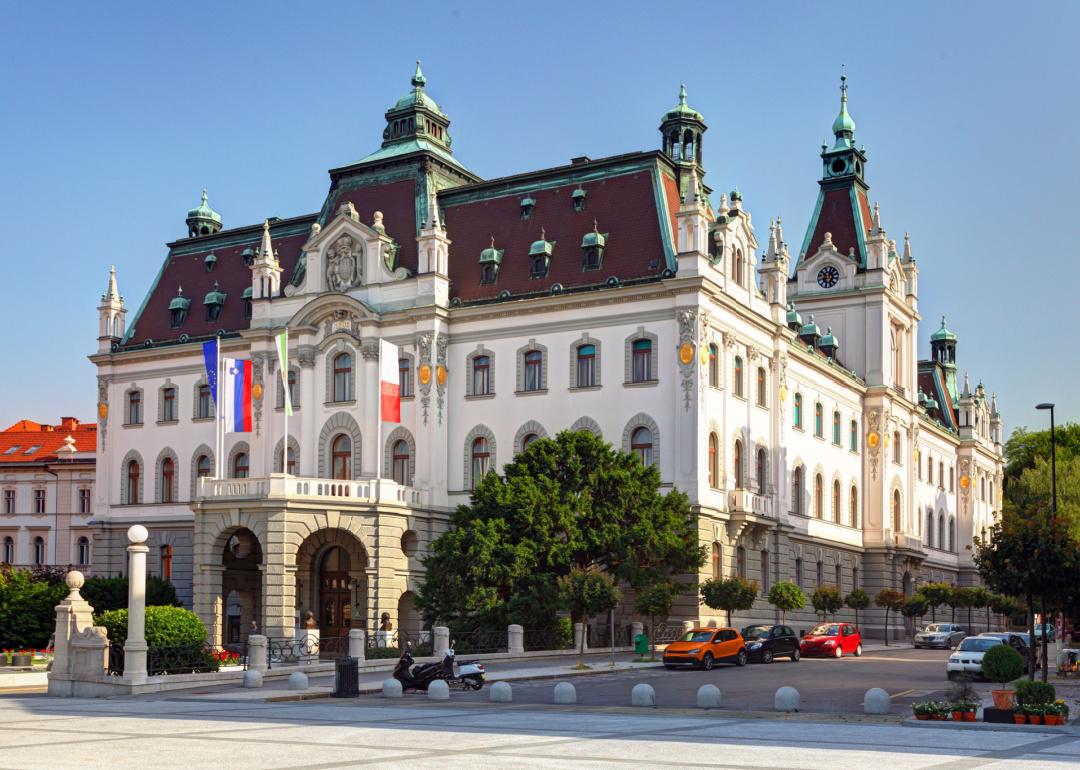 Exterior of University of Ljubljana