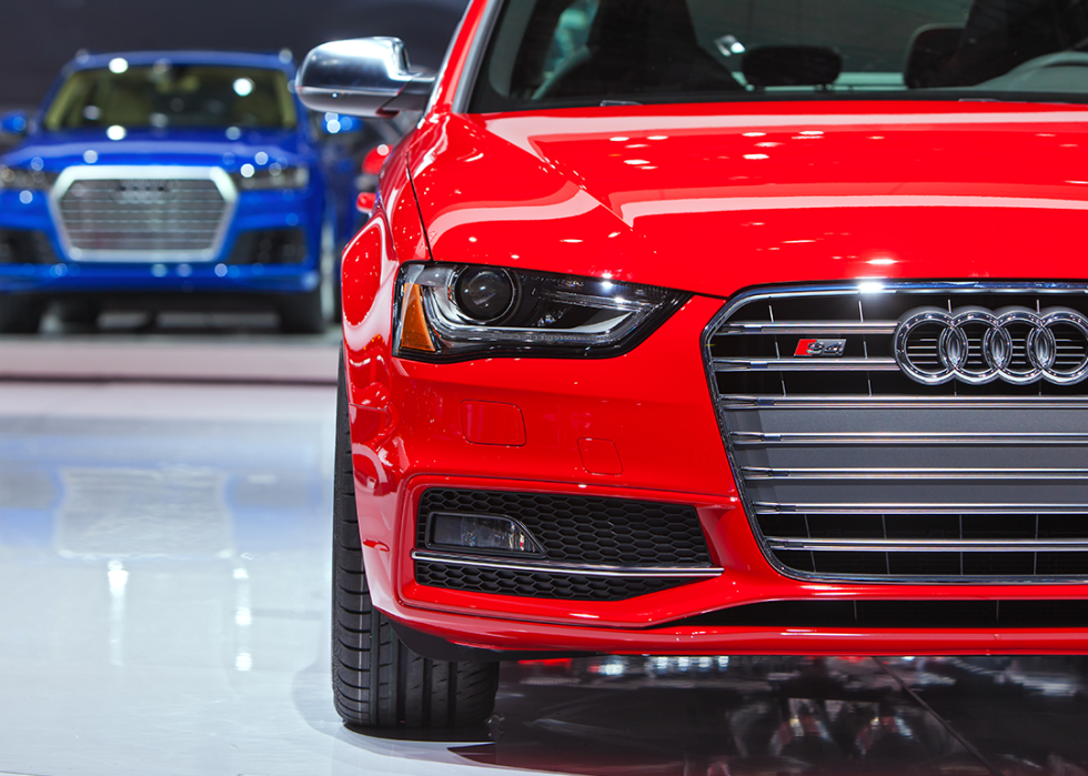 Detail of the Audi S4 sedan.