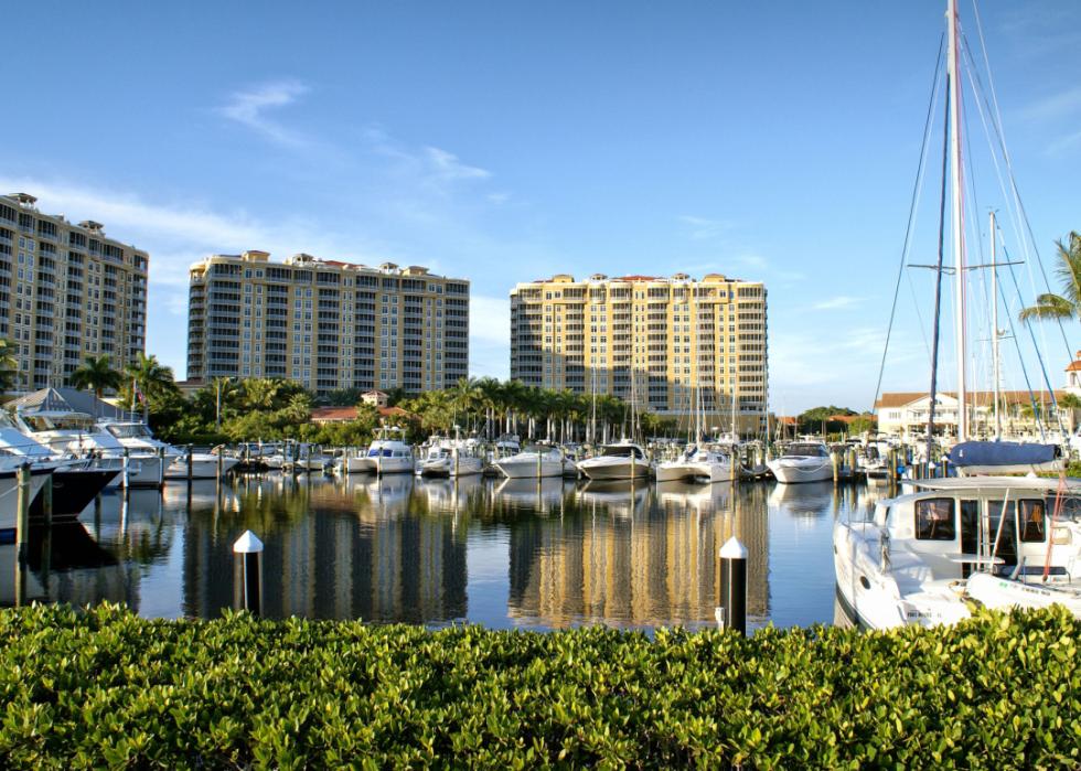 Marina and condos in Cape Coral.