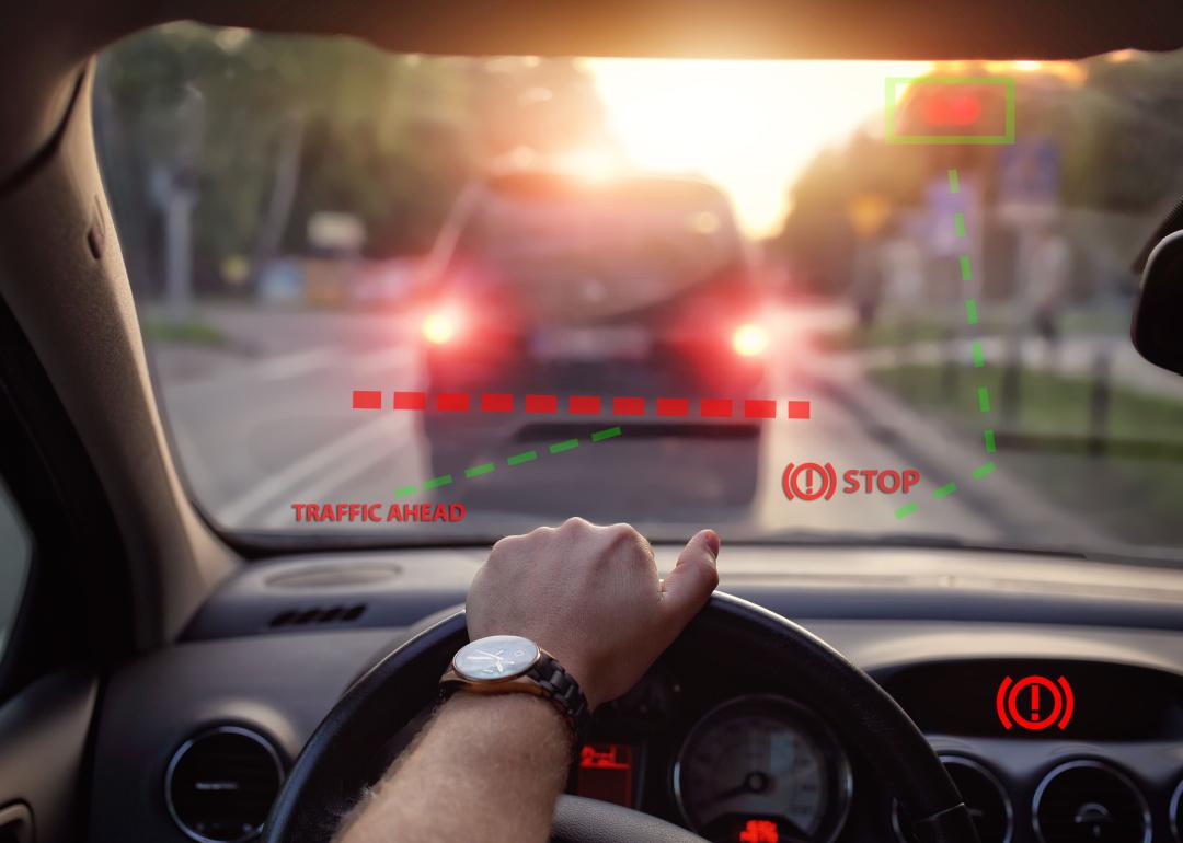 Automatic braking system in the car