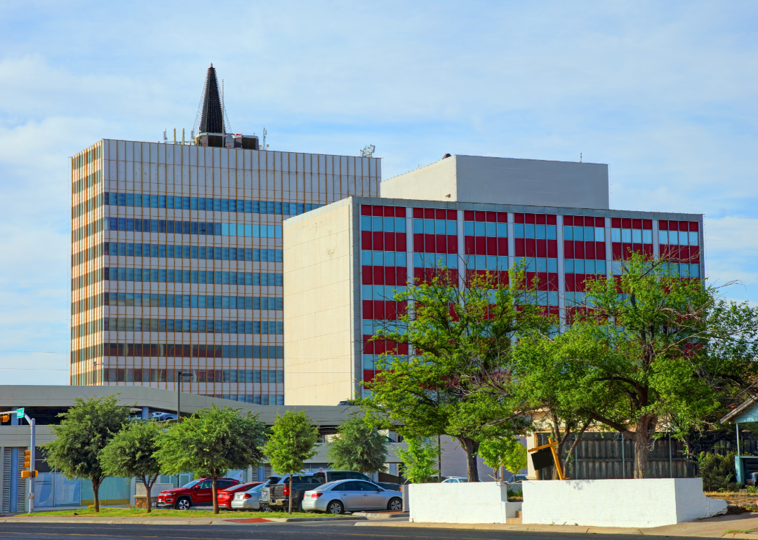 Buildings in downtown Odessa Texas