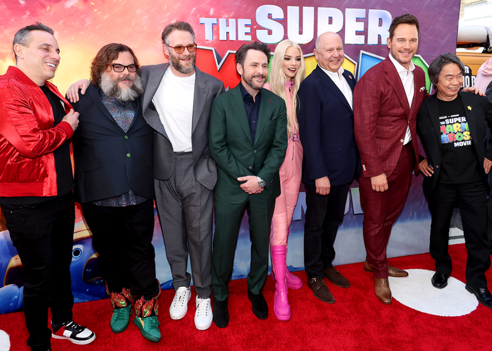 Cast of ‘The Super Mario Bros. Movie’ attend a screening.