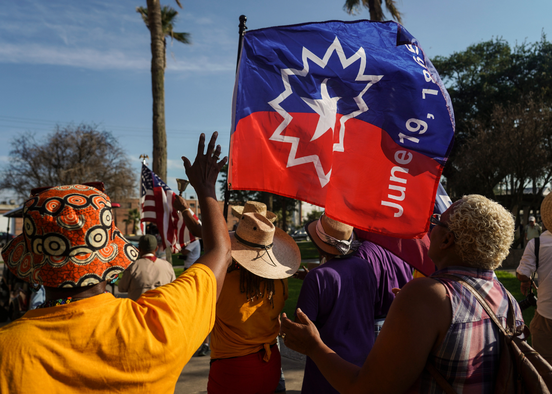 Scene from a Juneteenth parade.