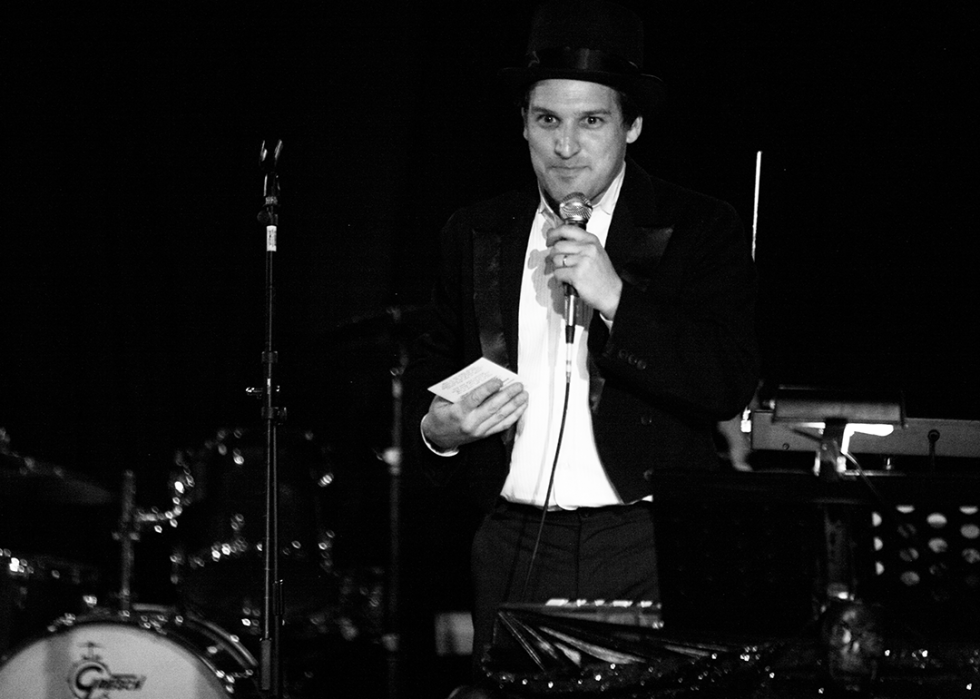 Eban Schletter performs in Los Angeles.