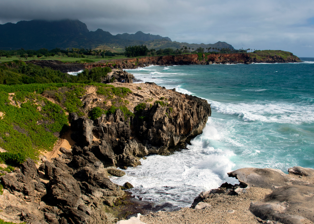 Coastal view at the Mahaulepu Heritage Trail.
