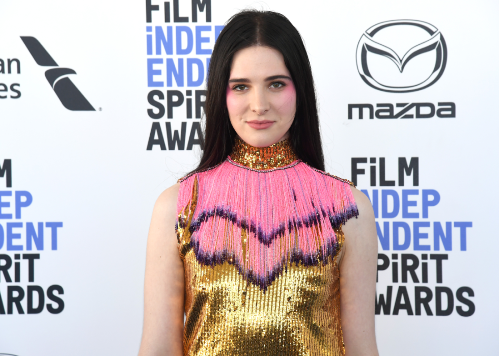 Hari Nef poses at Film Independent Spirit Awards.
