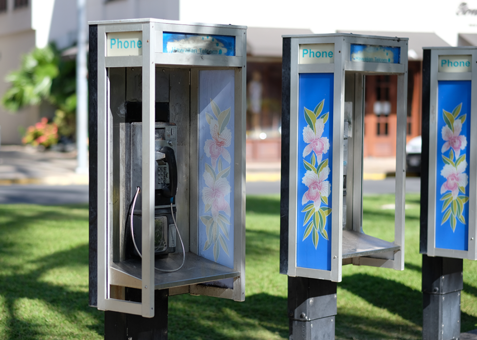 Public payphones in Waikiki.