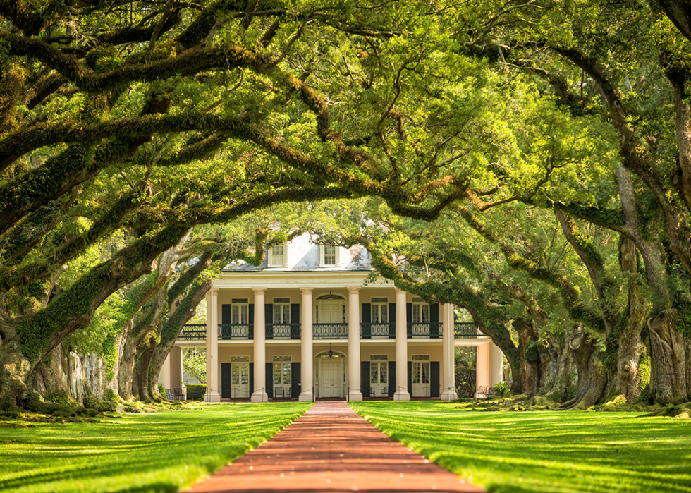 Oak Alley Plantation in Louisiana.