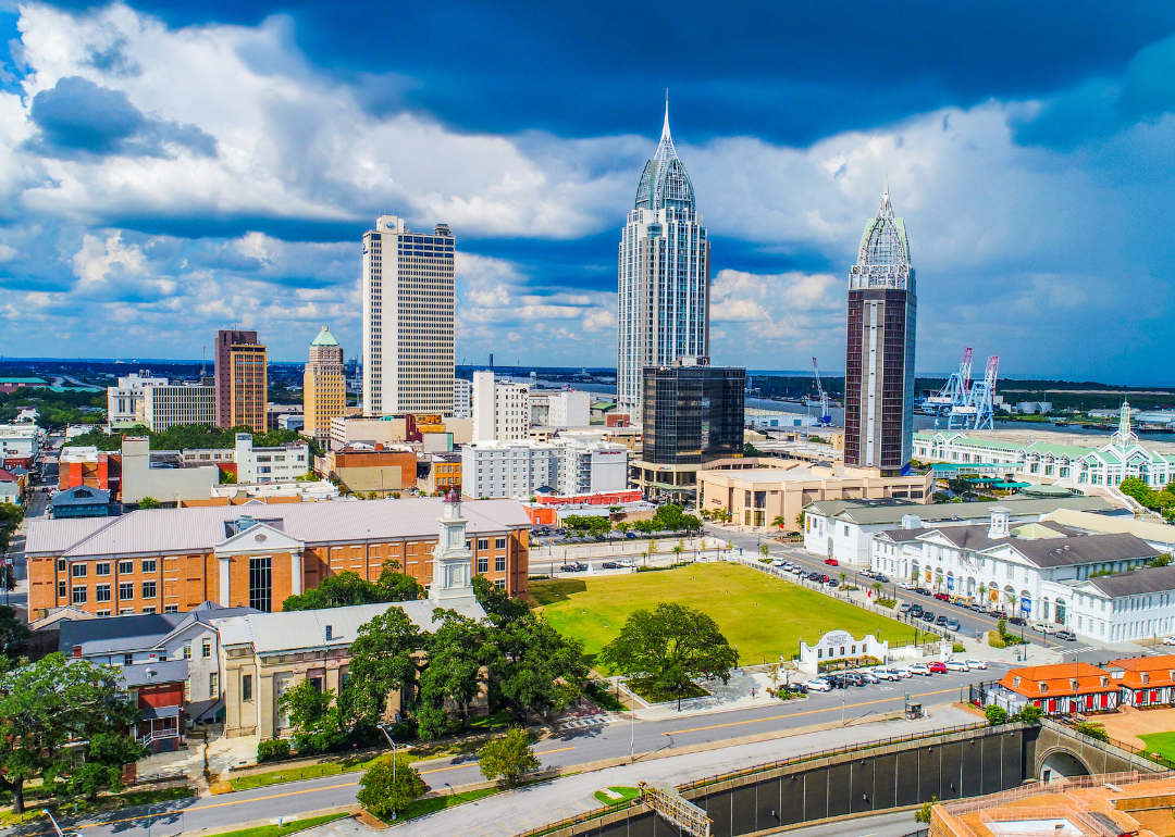 Elevated view of Mobile.