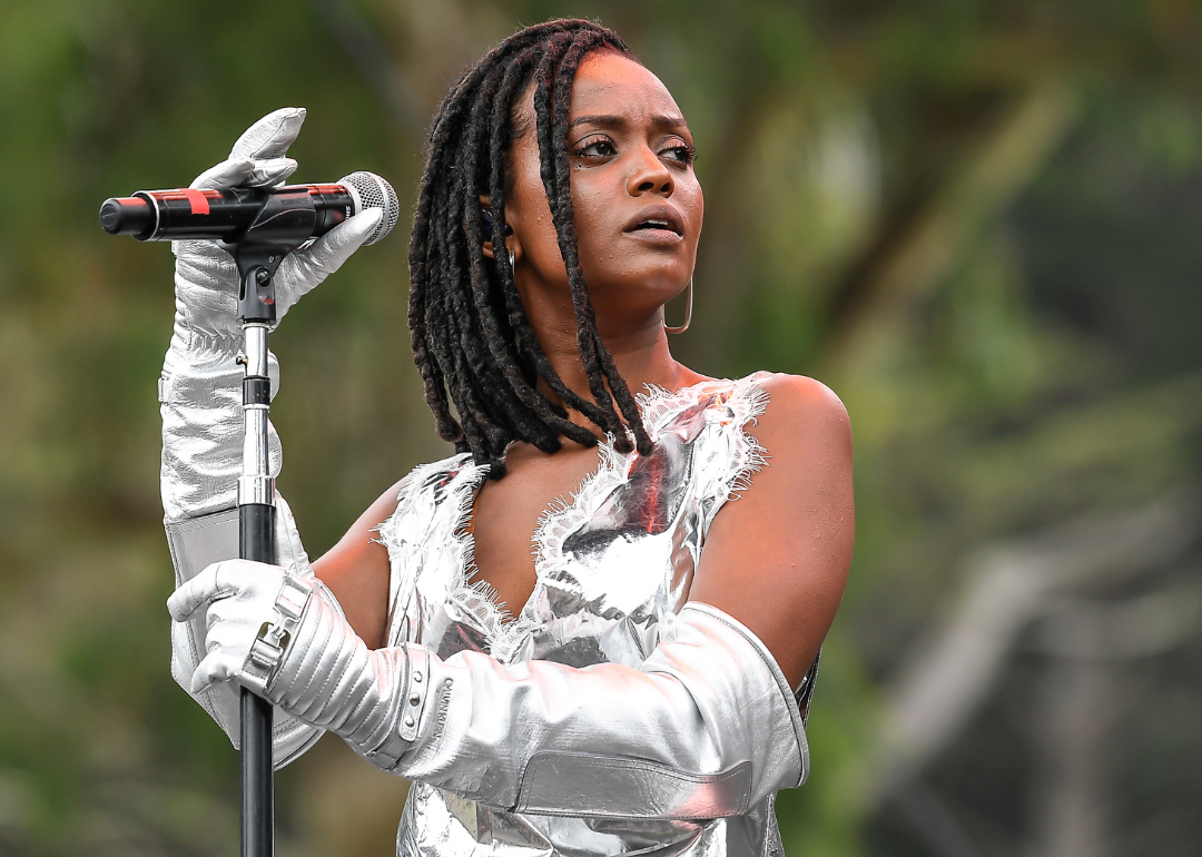 Kelela performs onstage.