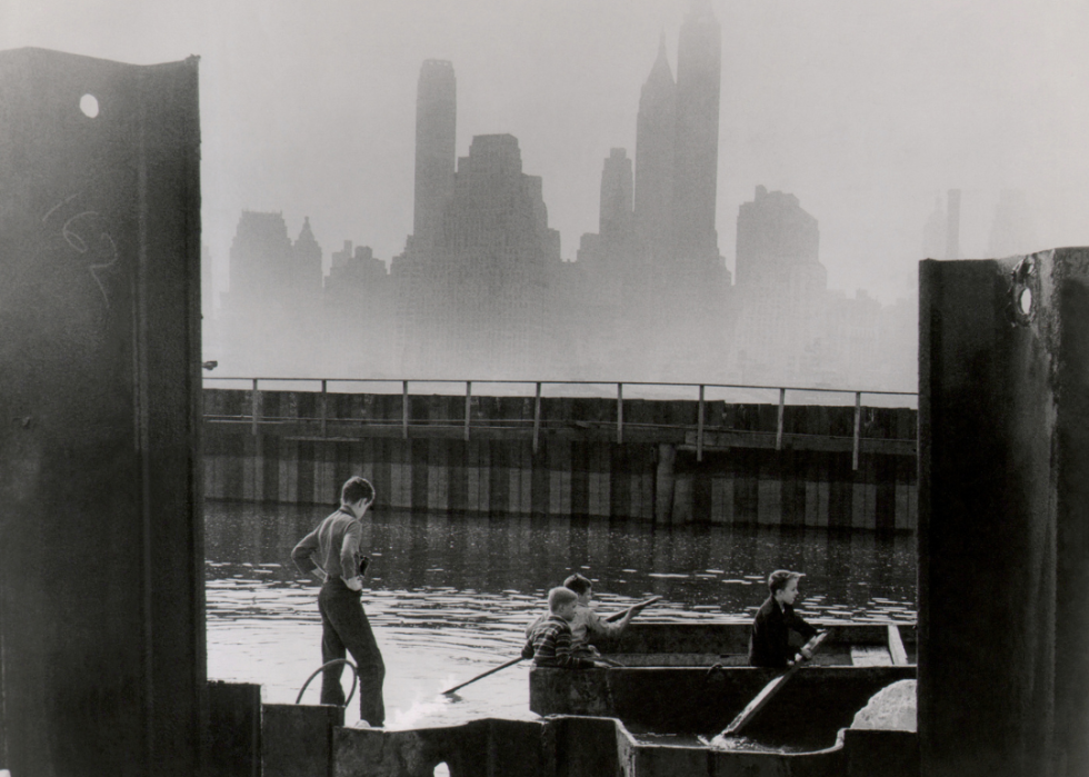 Kids Play in East River