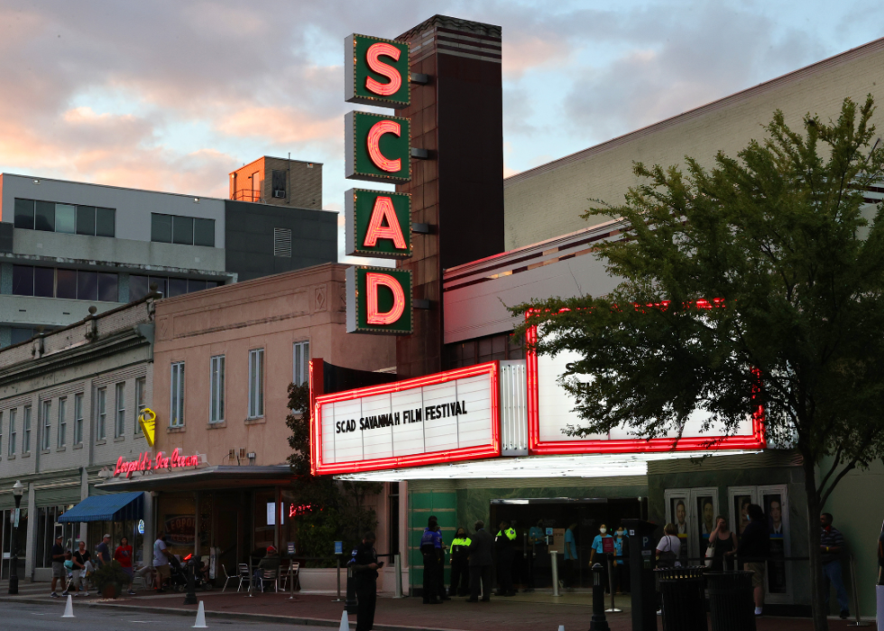 Exterior view of Trustees Theatre
