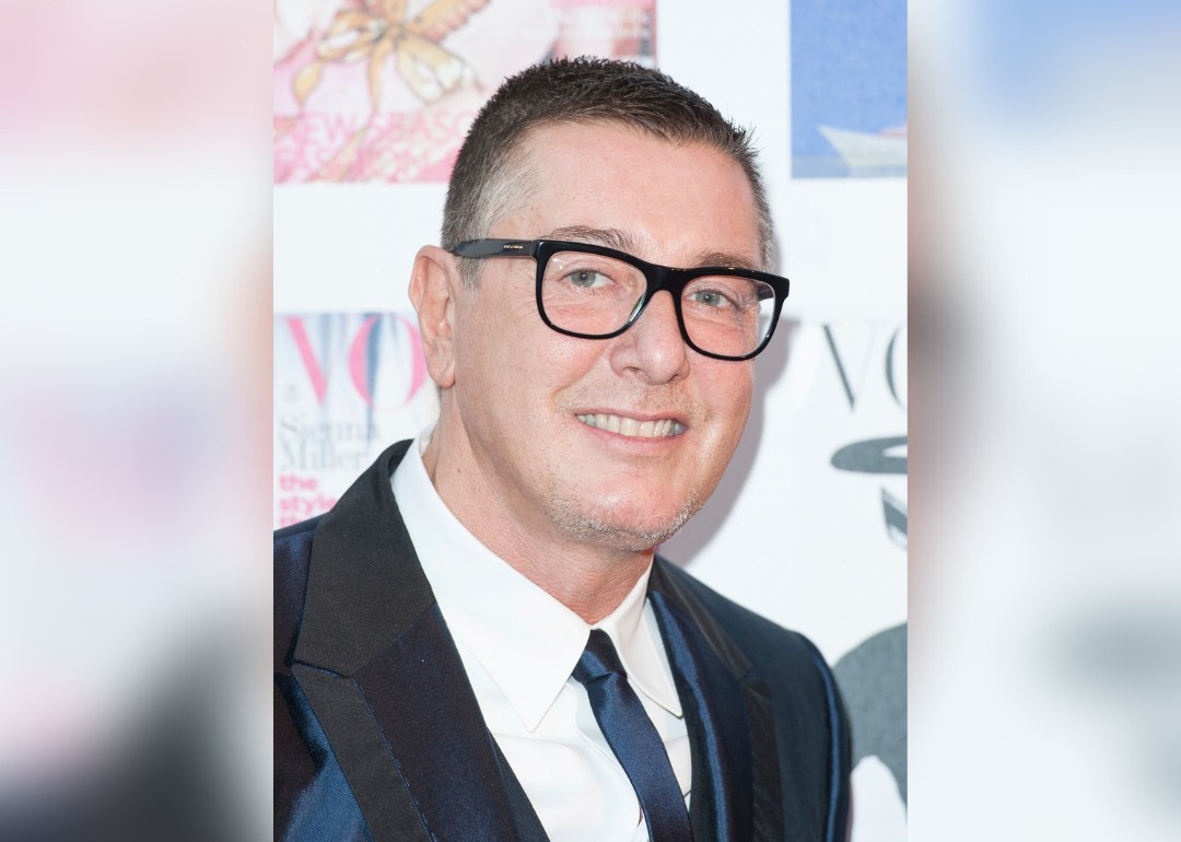 Stefano Gabbana arrives at event.