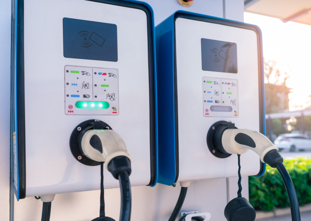 Electric car charging station