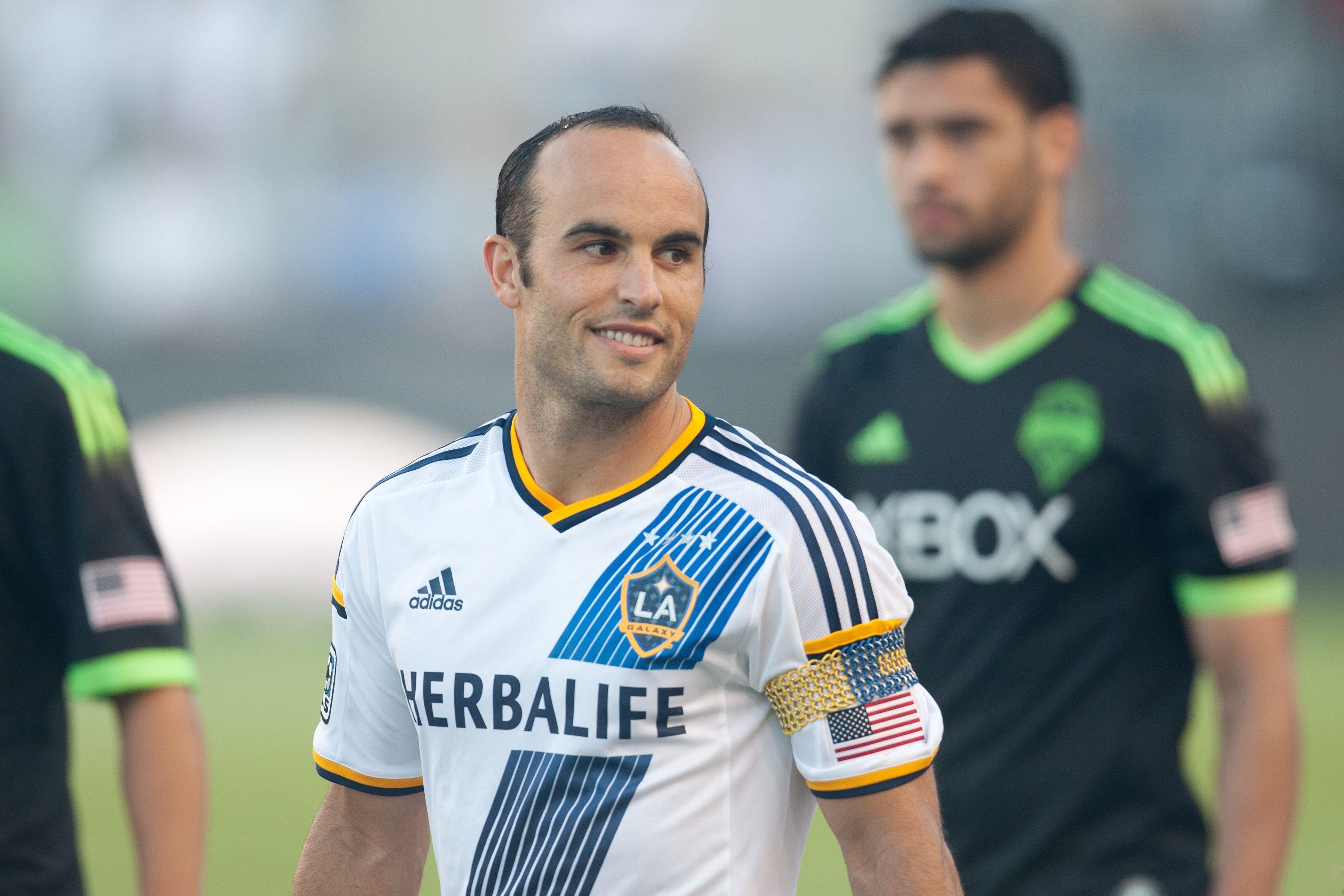 U.S. national team star Landon Donovan takes to the field 