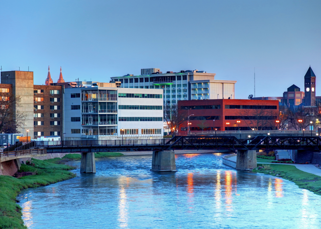 Skyline view of Sioux Falls, South Dakota