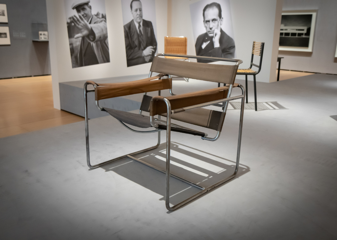 The Wassily chair in a museum.