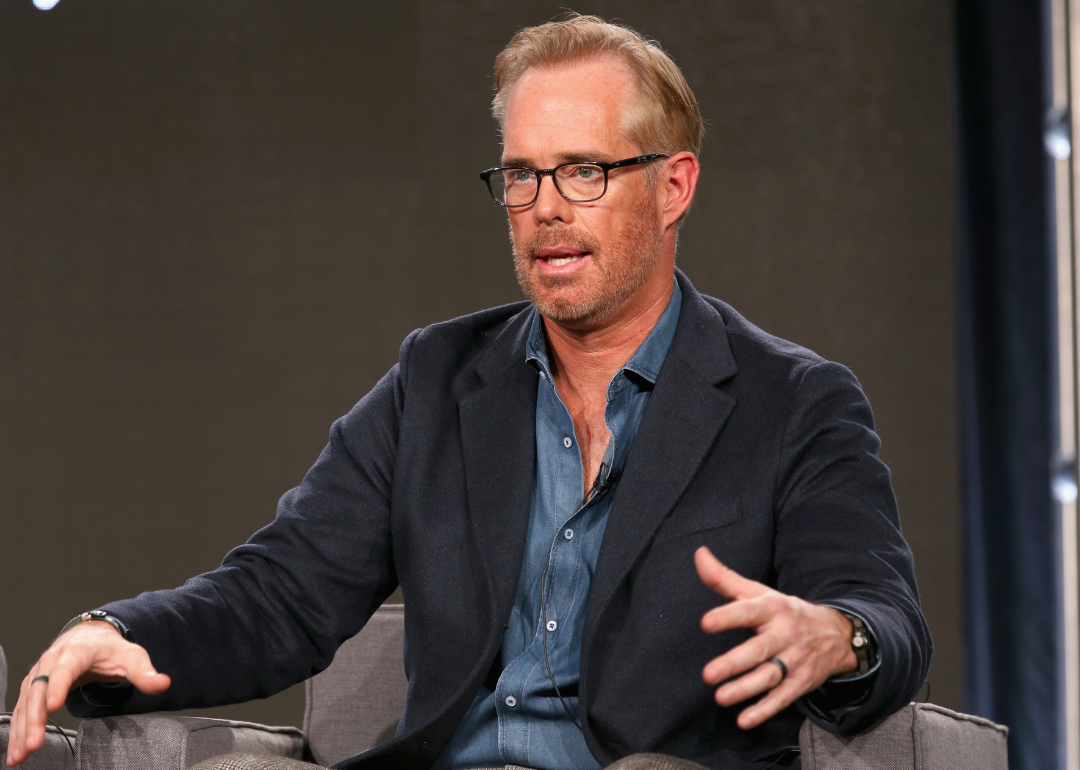 Host Joe Buck of AT&T's Original Series 'Undeniable with Joe Buck' speaks onstage.