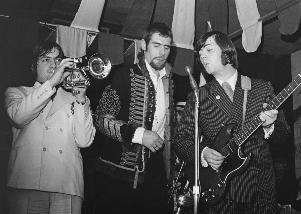 The New Vaudeville Band performs live at an unspecified venue.