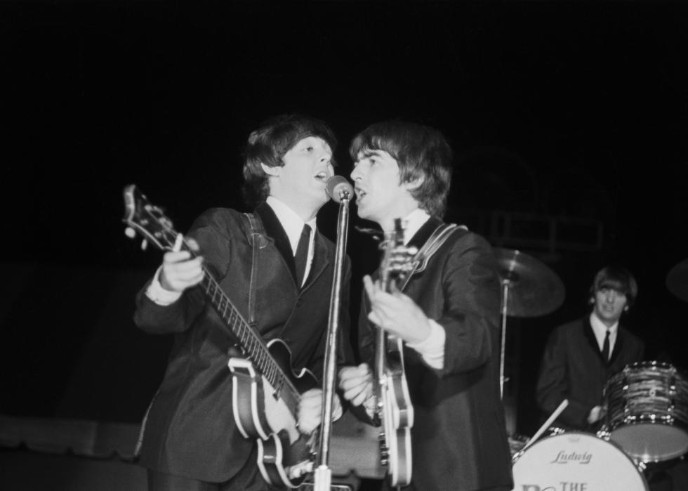 The Beatles in concert.
