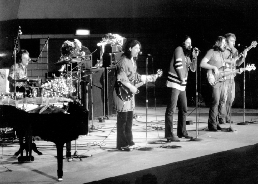 Guess Who performing onstage in 1972.