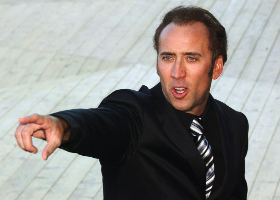 Nicholas Cage attends the Venice Film Festival.
