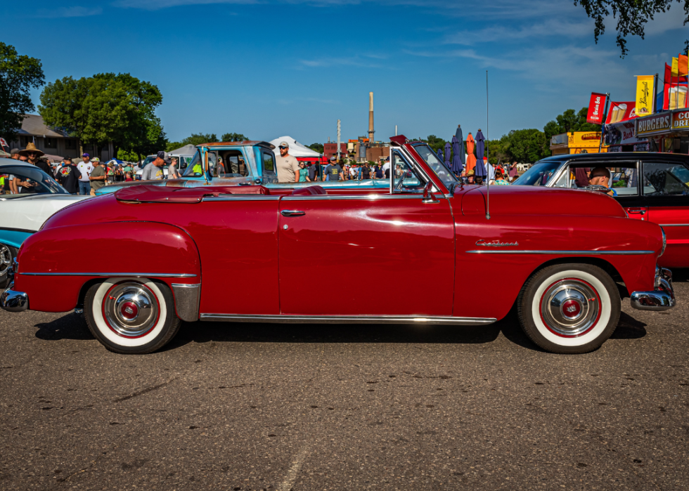 A 1952 Plymouth Cranbrook convertible