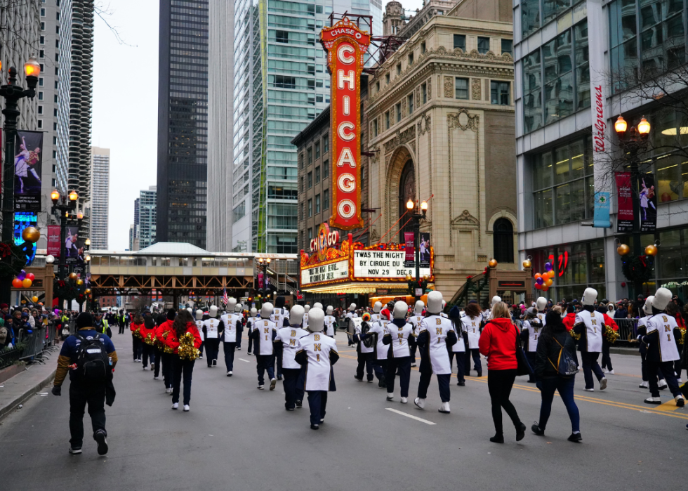 Many performers, High school Musical Marching Bands, and Dancers Participated and performed at the 2019 Chicago Thanksgiving Parade.